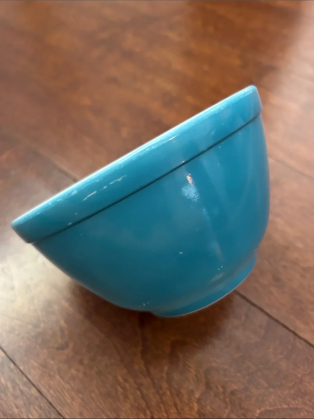 Vintage Pyrex Turquoise Ceramic Bowl
